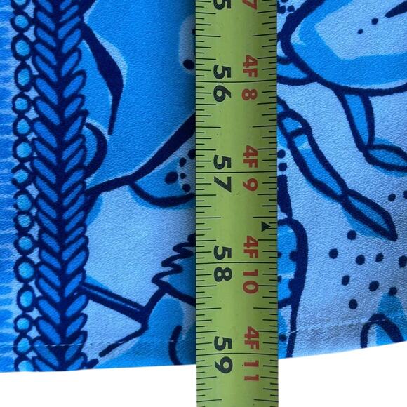 NWT Lilly Pulitzer Donna Maxi Romper Succulent Blue Popup Coronado Crab Size 2 - Picture 15 of 15